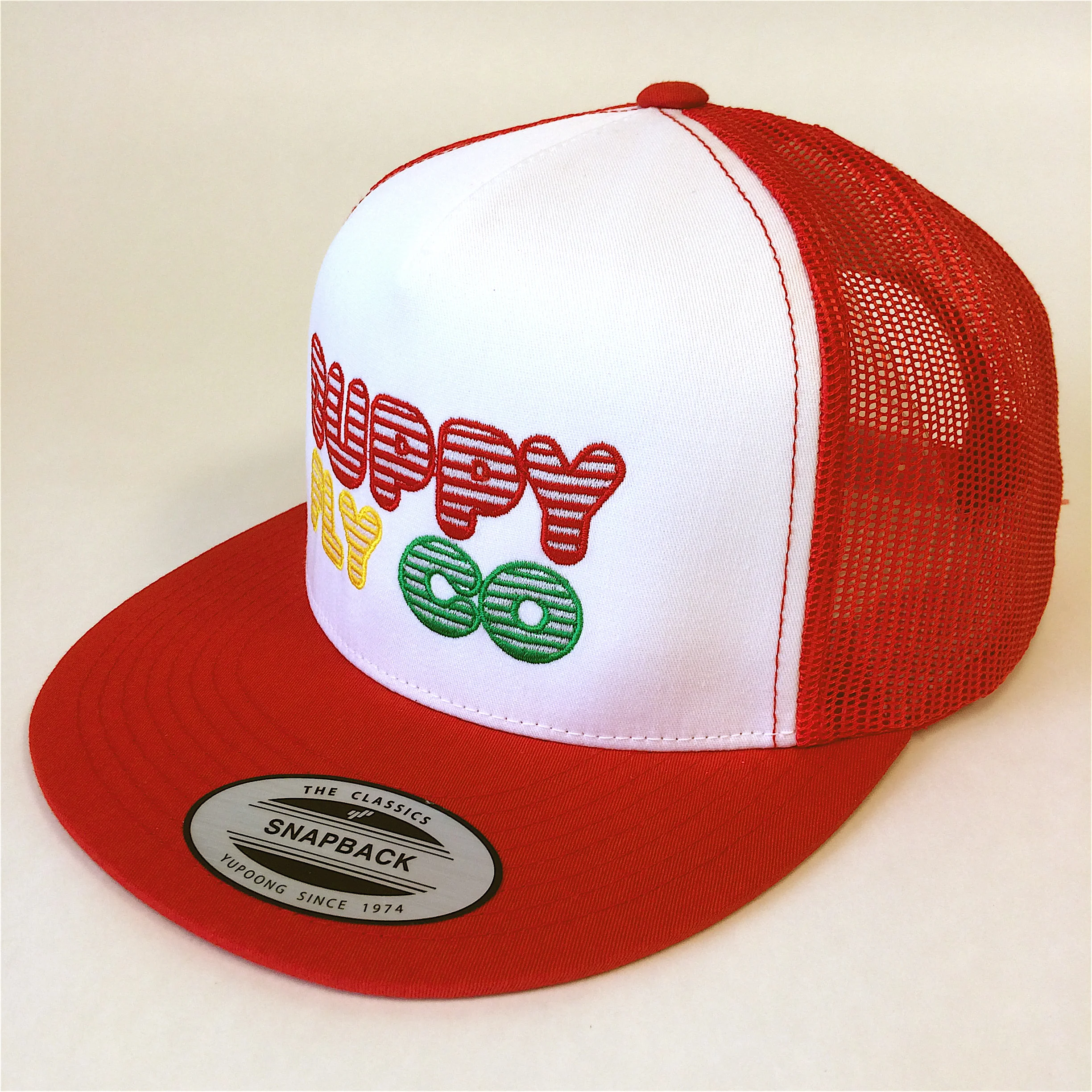 Classic Flat - White & Red