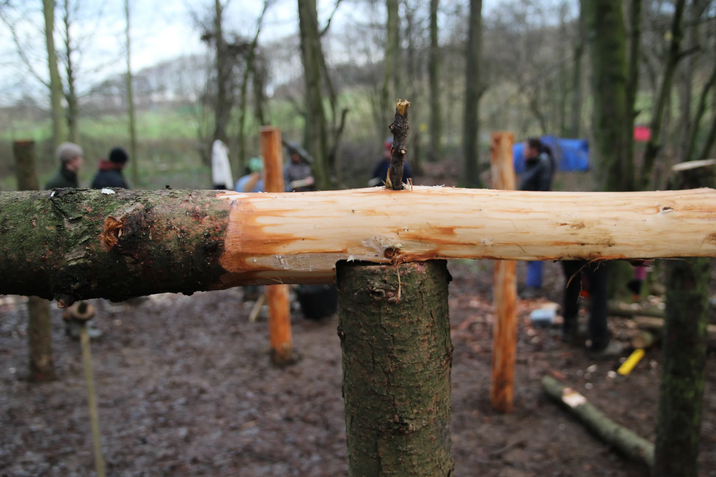 Split in half lap joint