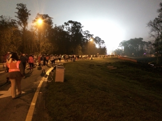 Making my way to the start area!