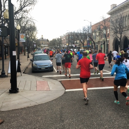 Running through downtown littleton