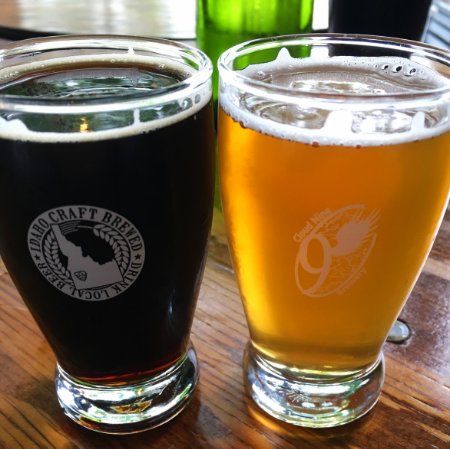 2 4oz pours to try some local brew and calm the nerves