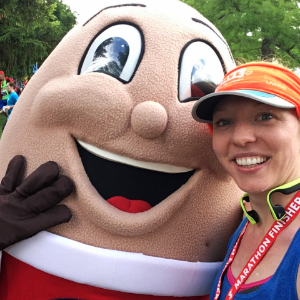 Me and THE Idaho Potato at the finish line!