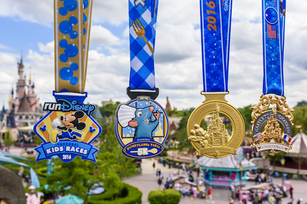 INaugural Disneyland Paris Half Marathon Weekend Medals 2016 Photo Credit: Disney