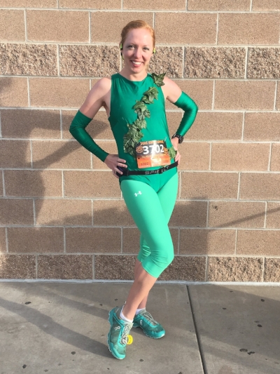 Poison Ivy is ready! Love Halloween races!