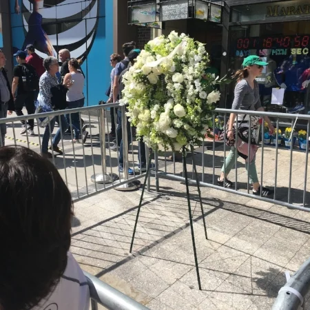 Bombing memorial wreath