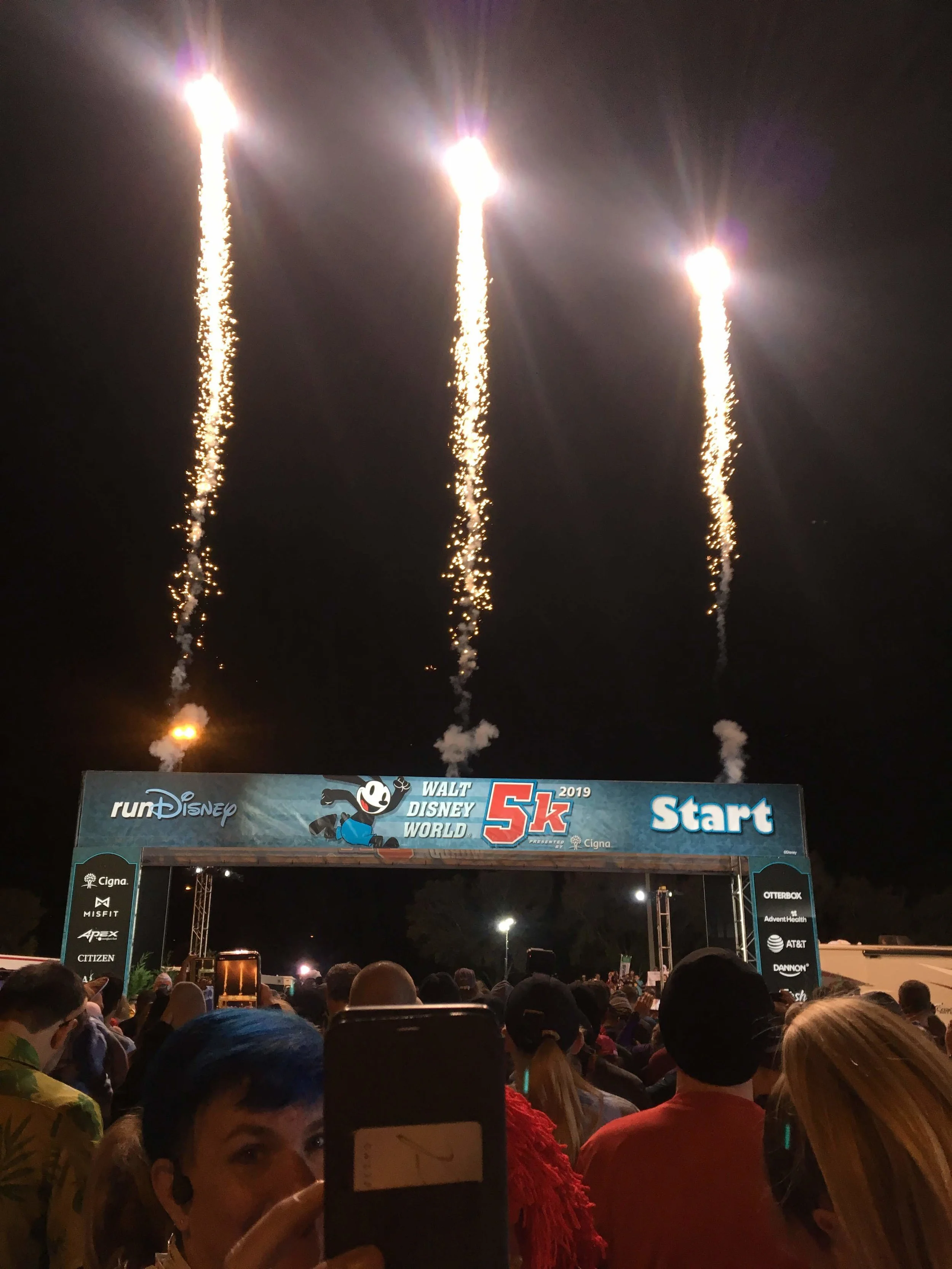 5k start fireworks