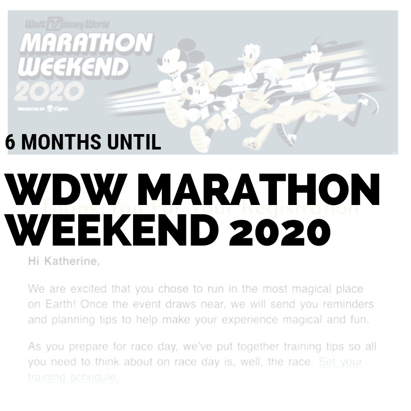 Only 6 Months Until WDW Marathon Weekend 2020!