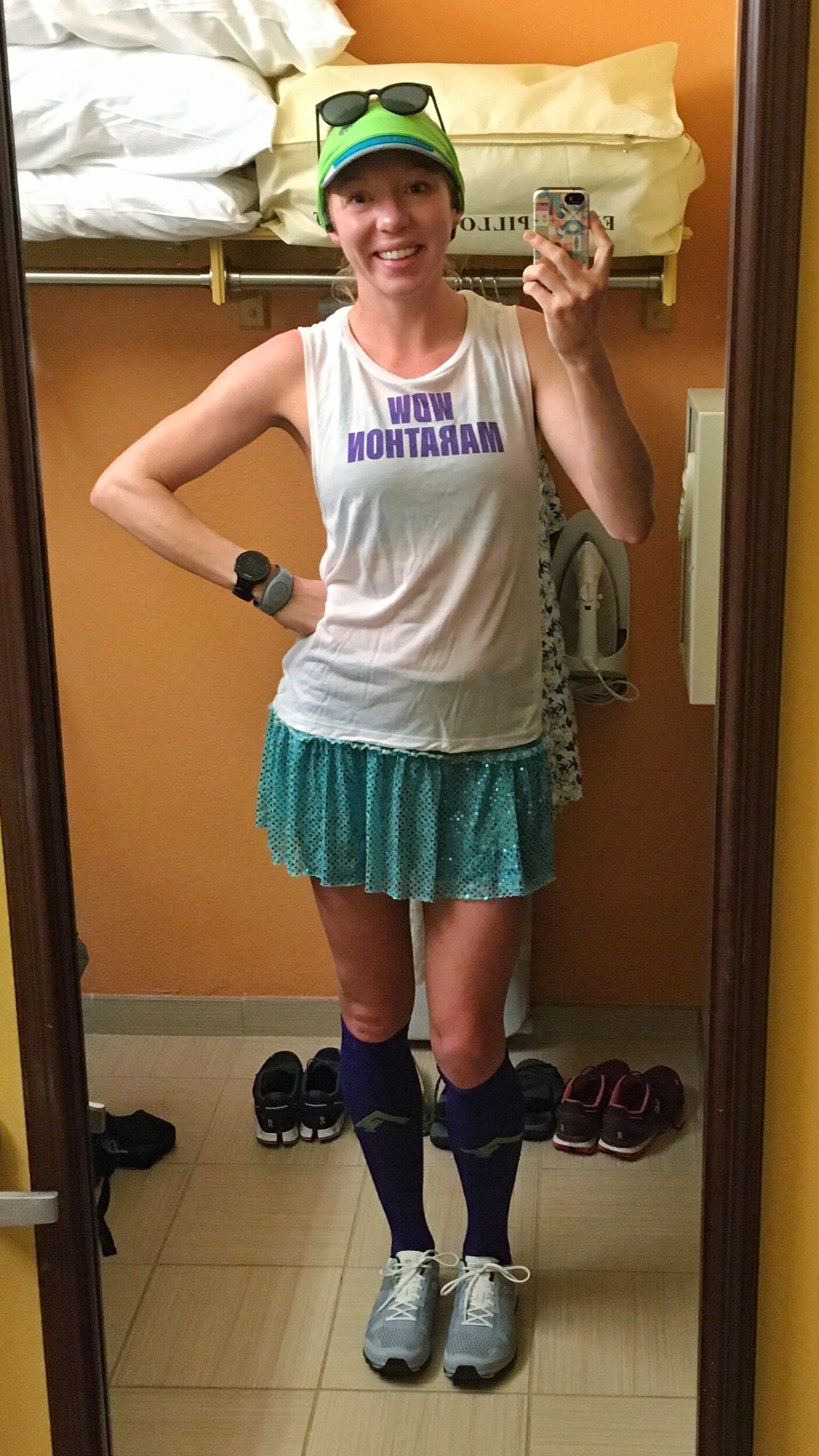 THis RawThreads top was so light-weight and perfect for this hot, hot Marathon!