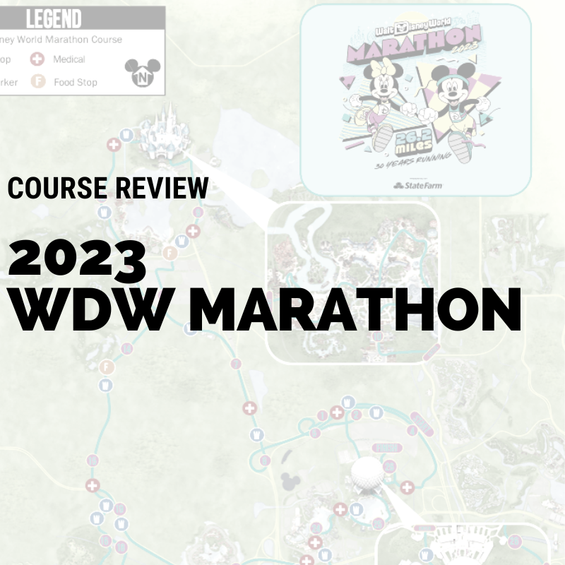 2023 WDW Marathon Weekend Marathon Map Review