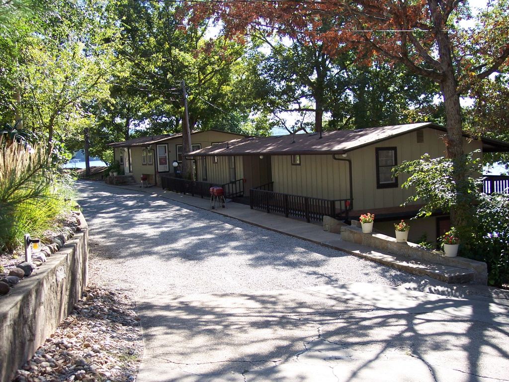 Driveway into resort