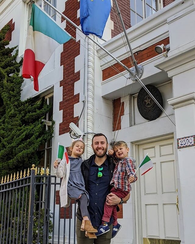 WE THREE ARE ITALIAN CITIZENS! 🇮🇹 🎉 (Note: Super weird to celebrate anything considering COVID-19 and Black injustice crises.) Twelve years ago -- way before I had kids, right before I met Amanda -- I started exploring dual citizenship. Perch&egra
