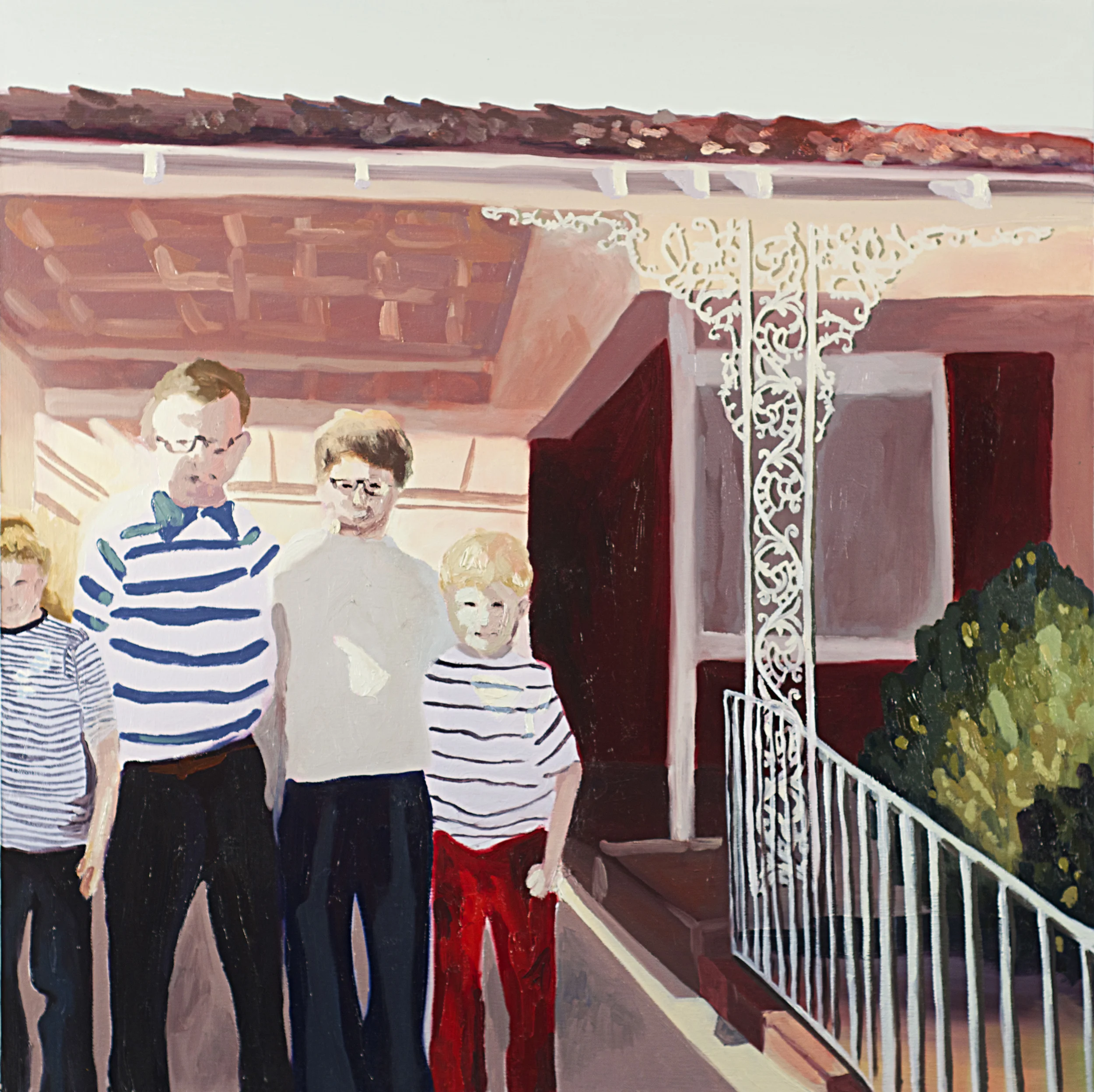 Family In Driveway