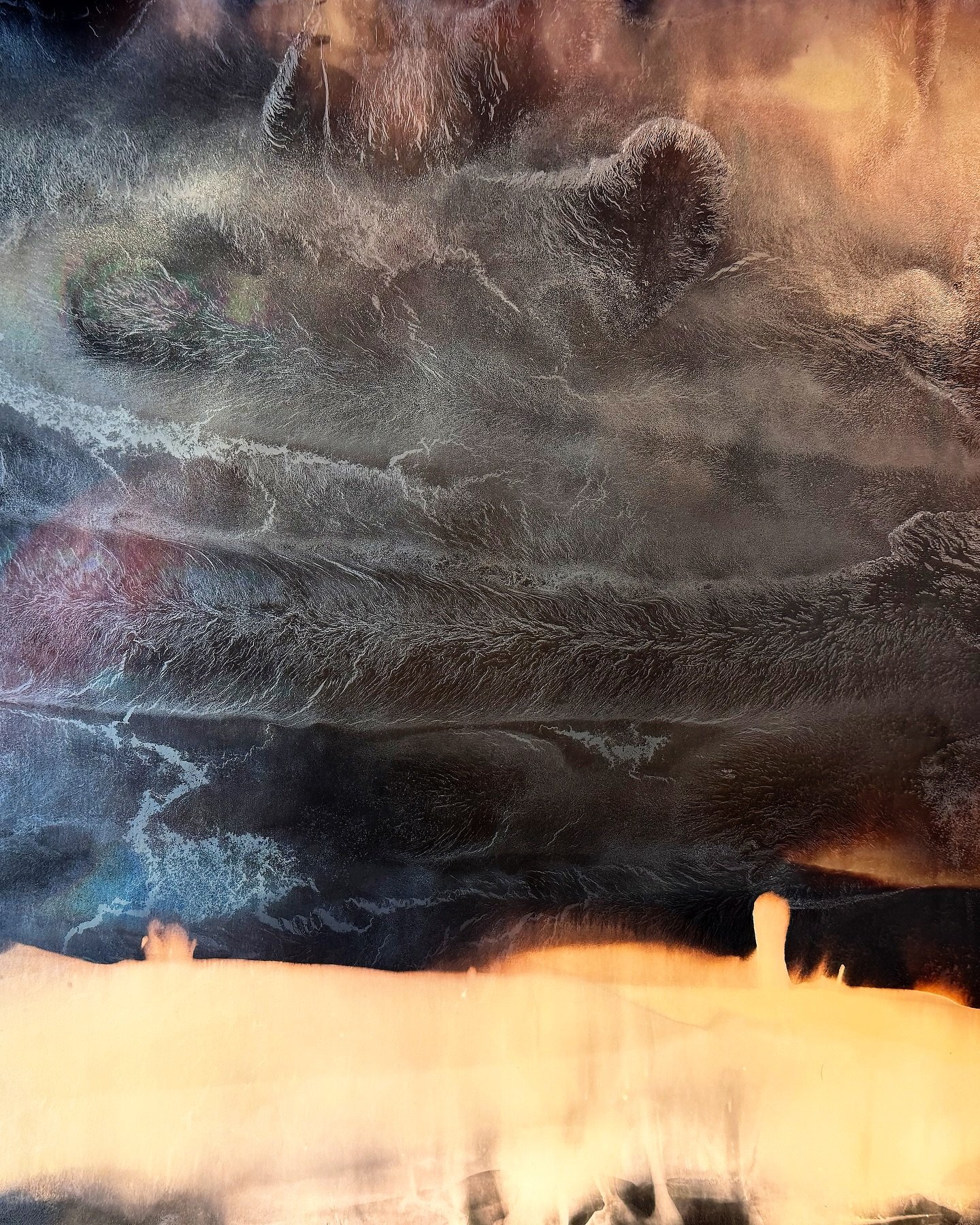 &ldquo;Quieting My Mind So My Soul Can Speak,&rdquo; 2024, gelatin silver photographic print, aged and transformed through the Patina process, 20x24 inches, one-of-a-kind.

This print is part of my larger series &ldquo;in the End; our Beginning,&rdqu
