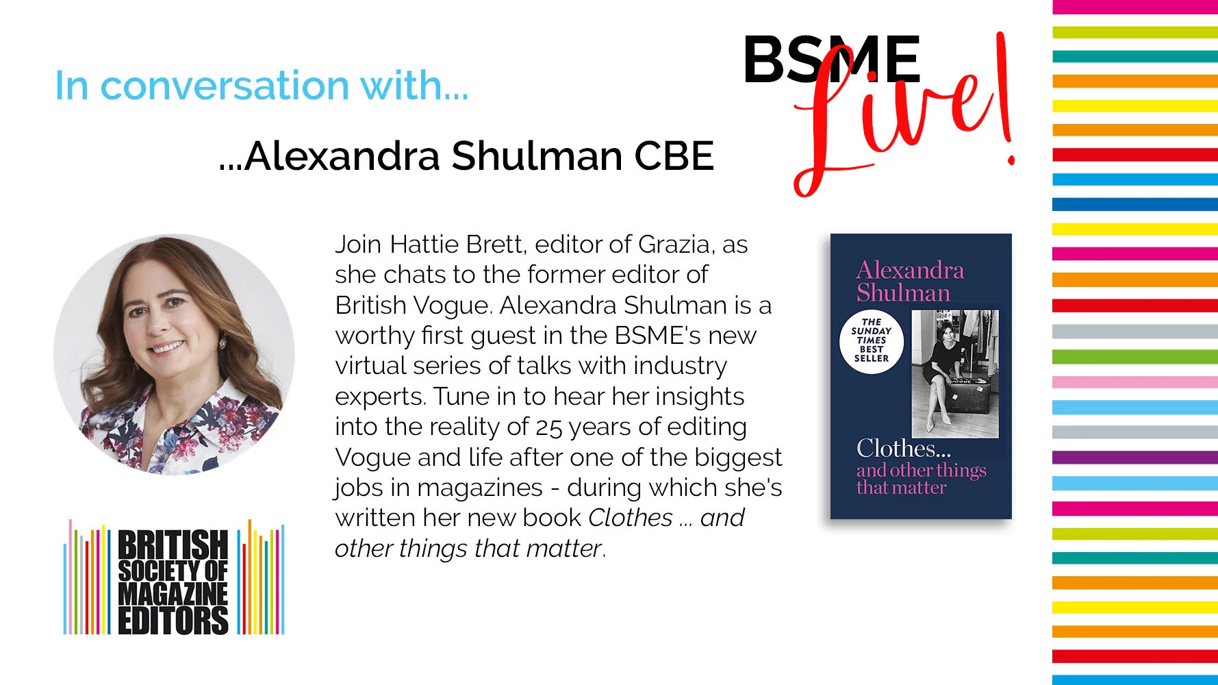 BSME Live: In Conversation With... Alexandra Shulman