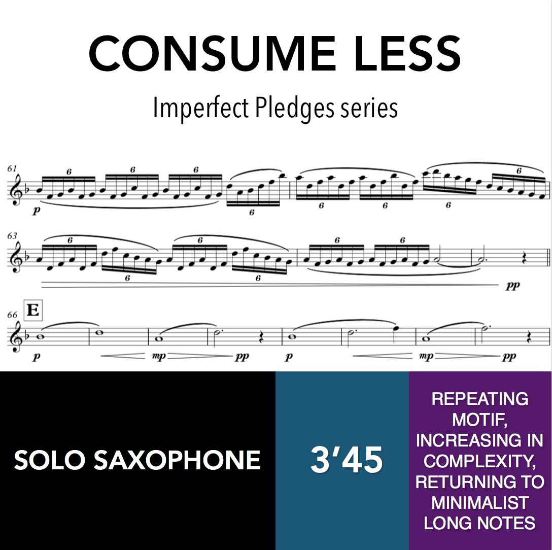 Consume less (Imperfect Pledges Series)