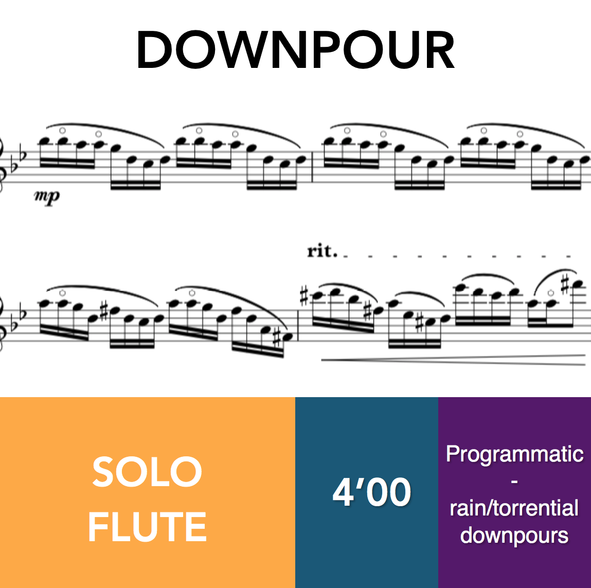Downpour - Flute