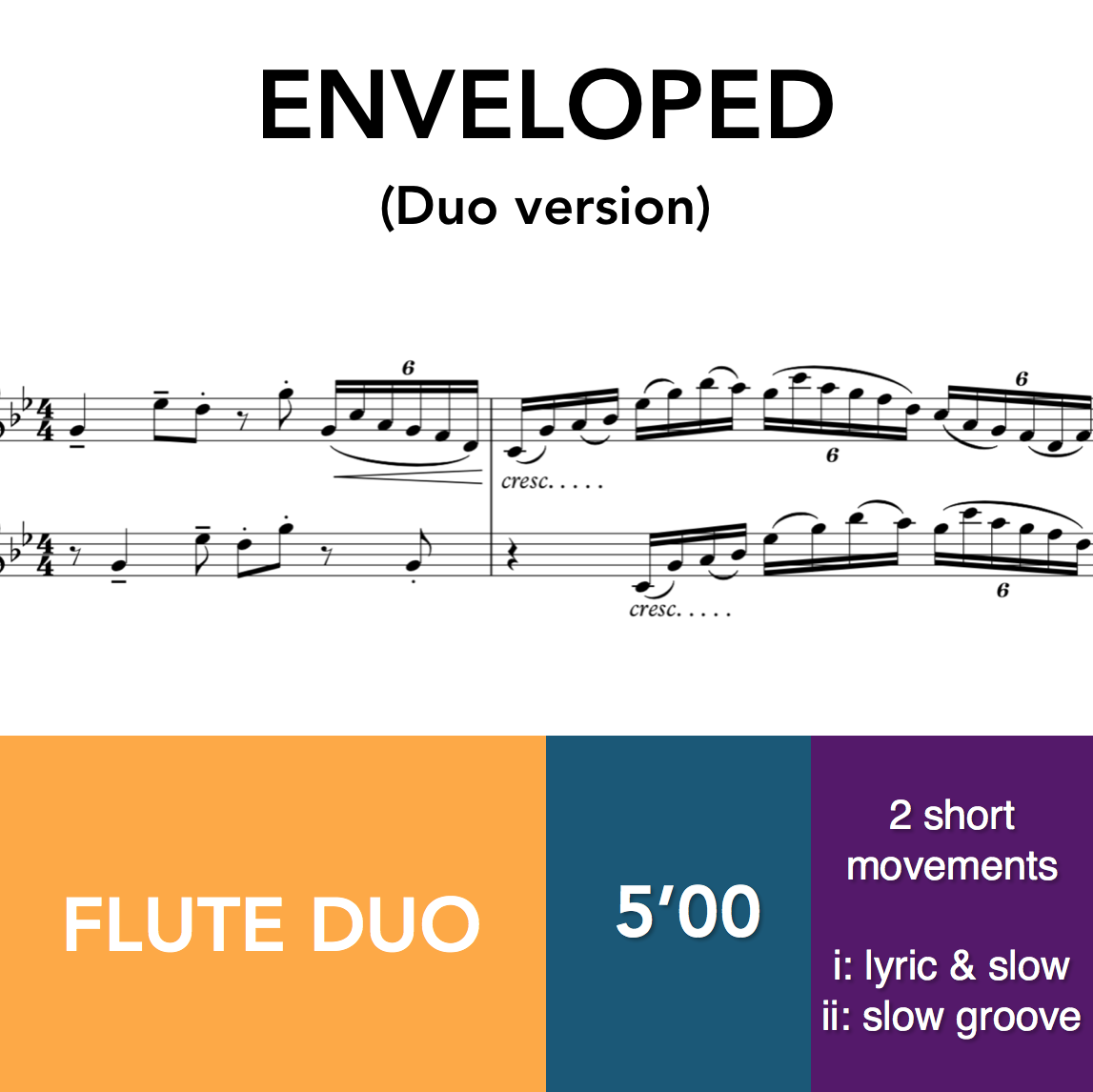 ENVELOPED (Duo) - Flute