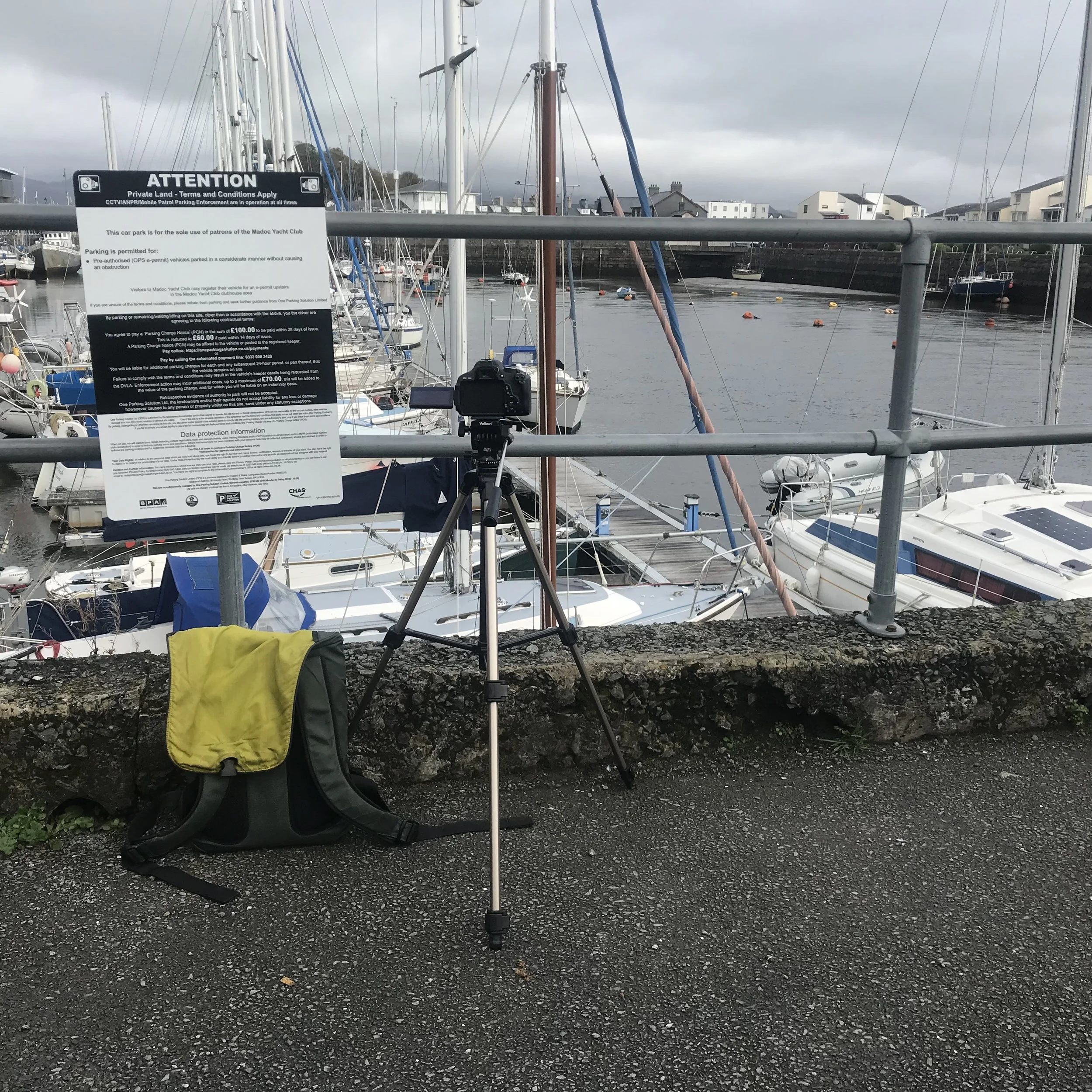 Filming Porthmadog harbour .jpeg