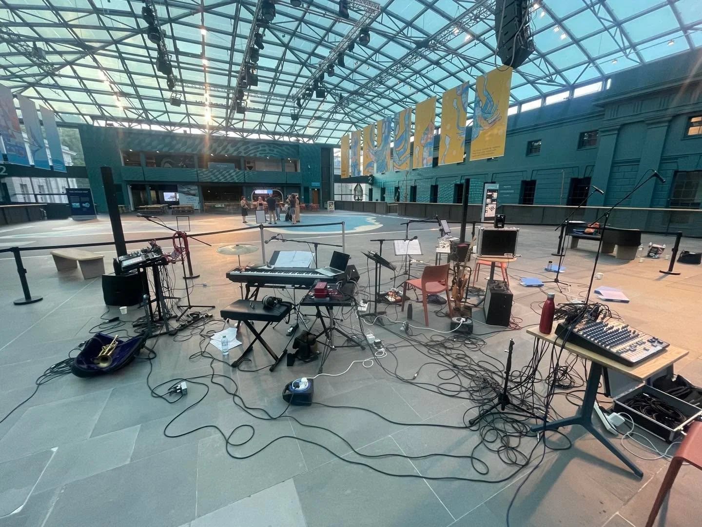 Rehearsal for Friday&rsquo;s gig at the National Maritime Museum. London premiere of Ocean Songs. Do come. 7pm start.