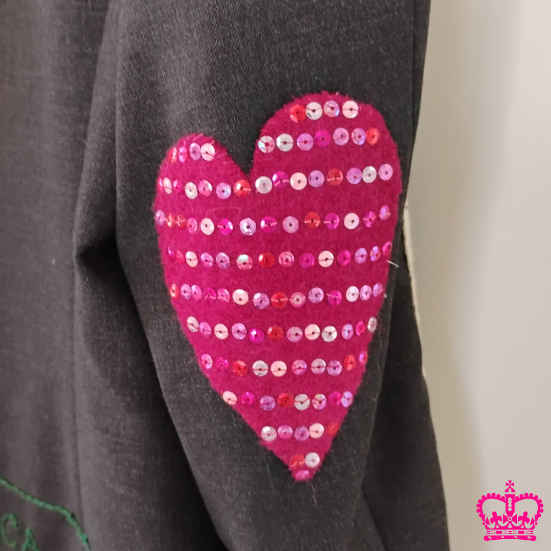 Idioms jacket - "heart on my sleeve"