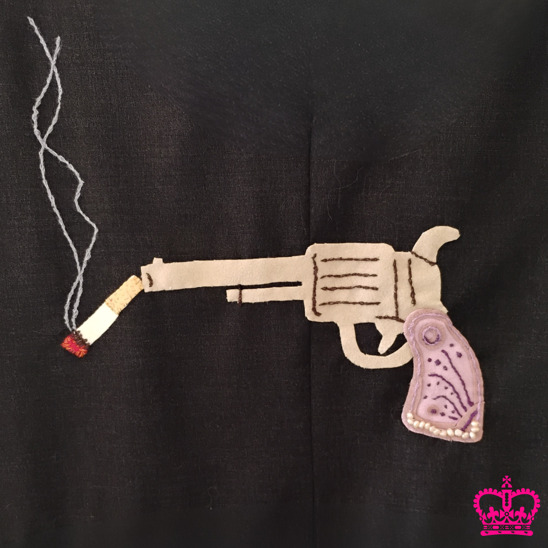 Idioms jacket - "smoking gun"