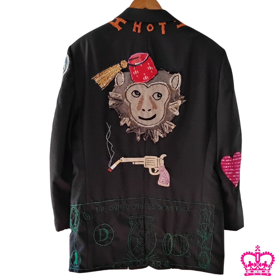 darling dearie Idioms jacket - full back