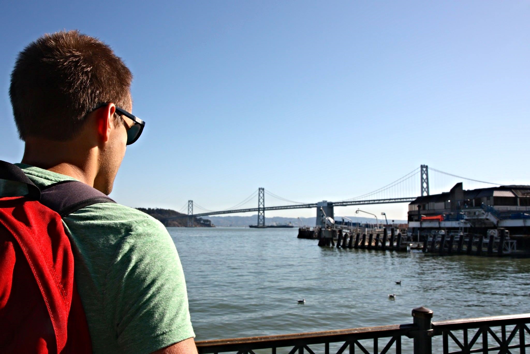 The view from outside the Ferry Building