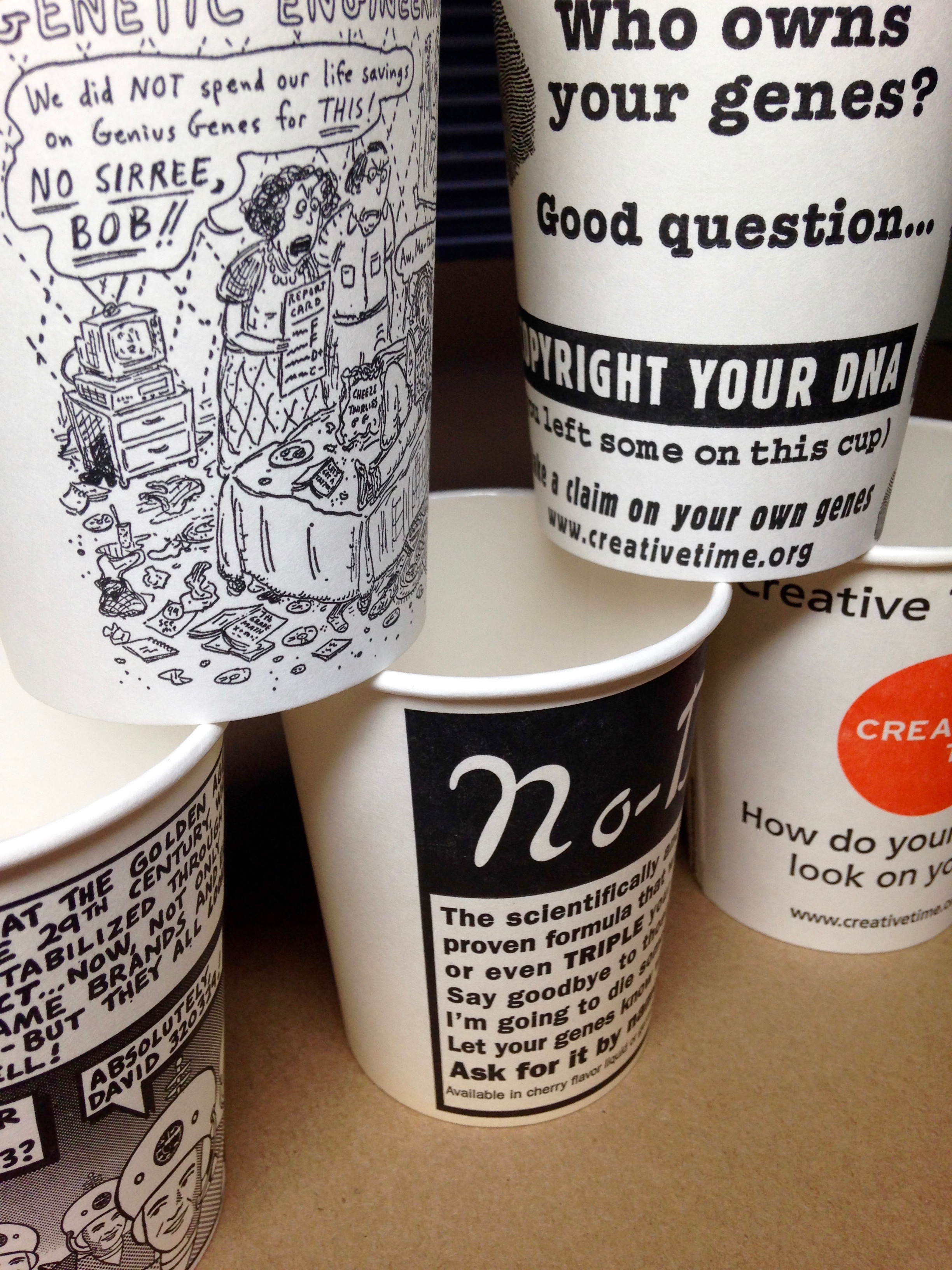 DNAids cups by Creative Time