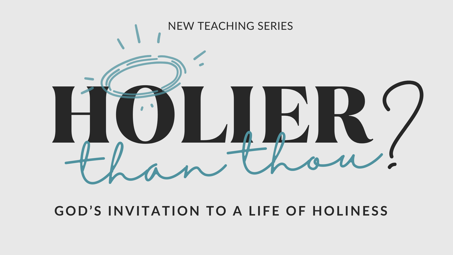 Holier Than Thou? | Week 4: Grace Shaped Holiness - Dom Ruso