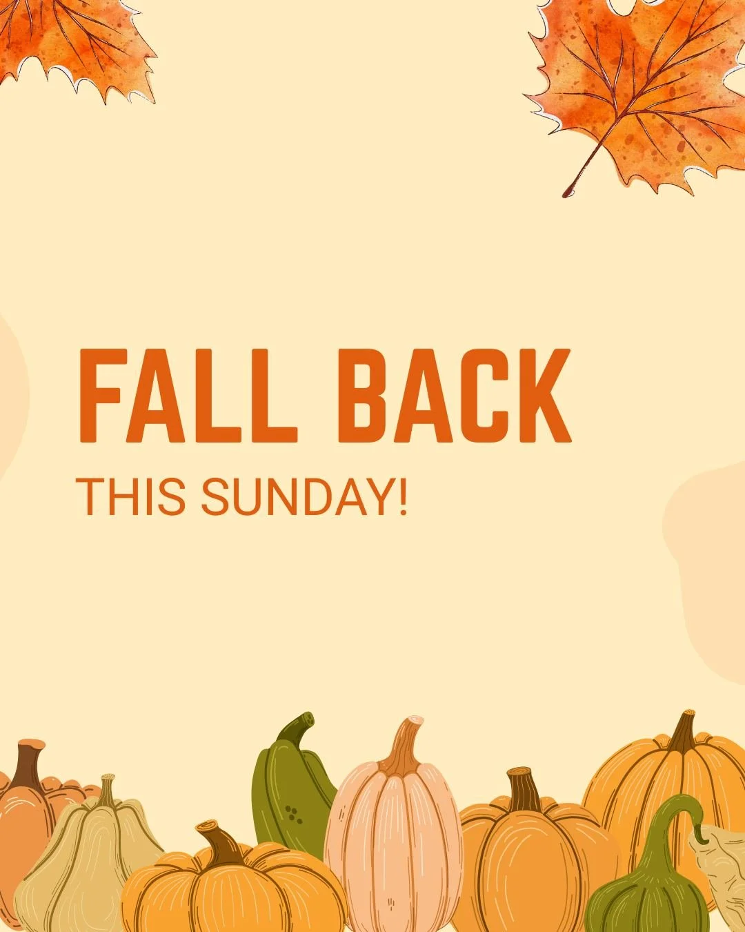 Just a friendly reminder that clocks fall back tonight!

We can't wait to gather this Sunday to worship, learn and connect together. We will begin a new teaching series on the book of Malachi, and reflect on God's words through this prophet to a peop