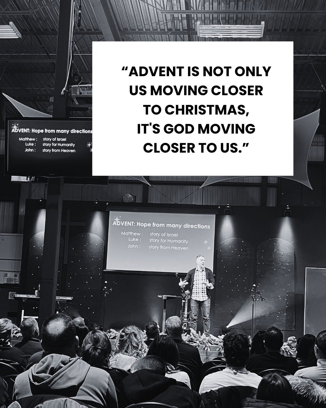 This Sunday, Dom continued our Advent series by helping us take a deeper look at the gift of hope. Through Matthew&rsquo;s genealogy, we saw that Jesus&rsquo; story is woven through broken people, painful pasts, and unlikely outsiders. And instead of