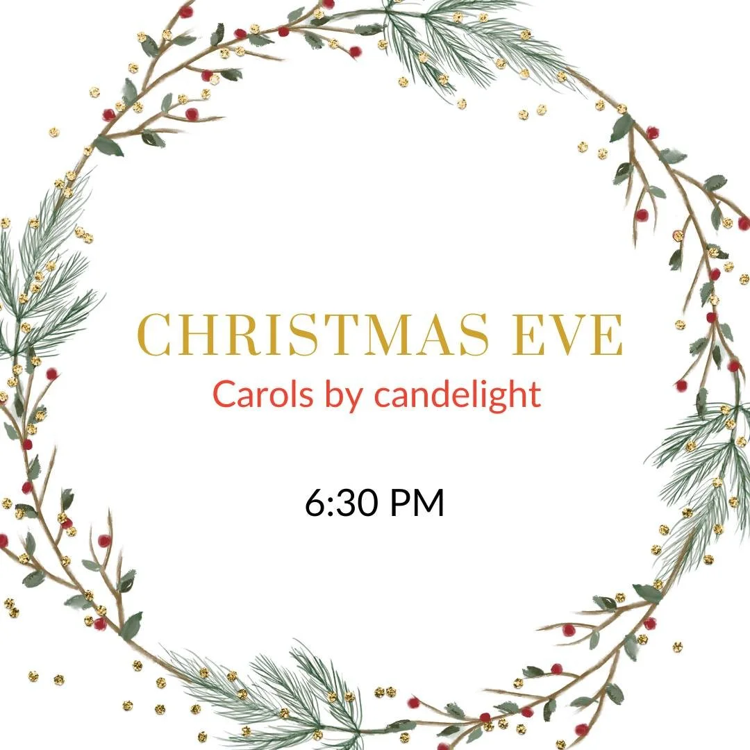 Join us for a special Christmas Eve together.

This short evening of carols by candlelight is an opportunity to set some time aside to pause, celebrate and worship! Enjoy a cup of hot cocoa afterwards.

The Kids Zone team will have fun spaces ready f