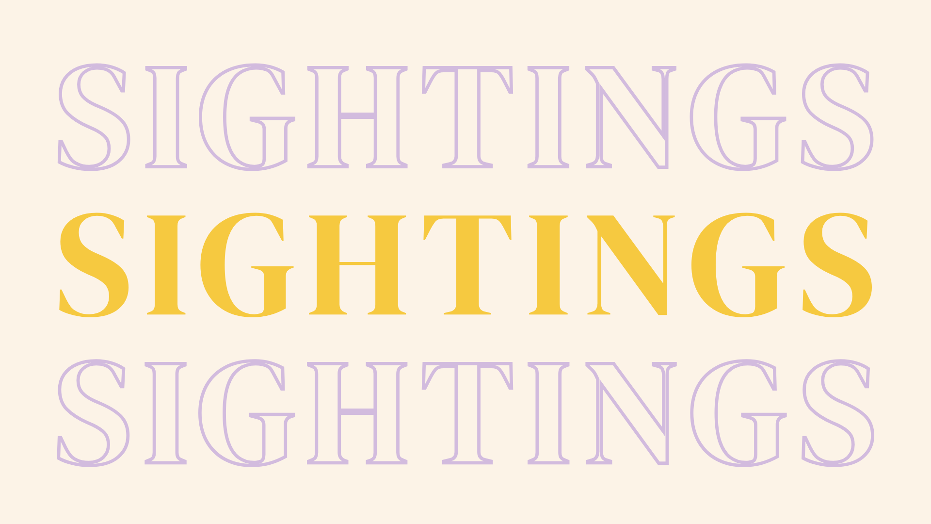 Sightings | Week 1: Preparing For New Life - Dom Ruso