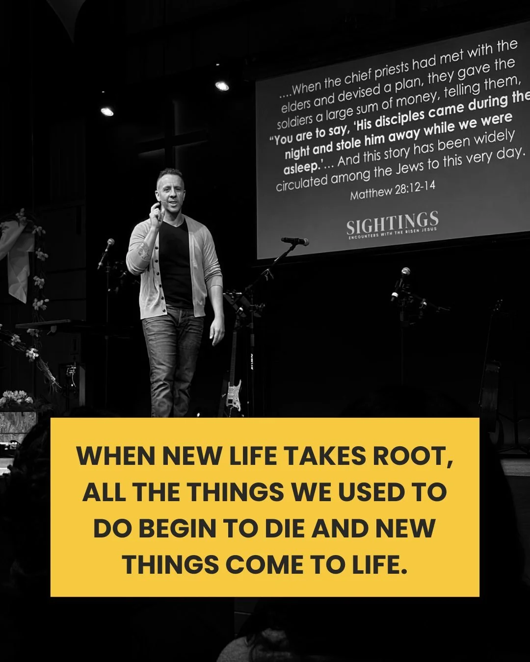 Jesus didn&rsquo;t just rise, He remained.

This past Sunday, Pastor Dom introduced us to a new series called "Sightings: Encounters with the Risen Jesus." We learned that for 40 days, Jesus stayed with His disciples, preparing them for a n