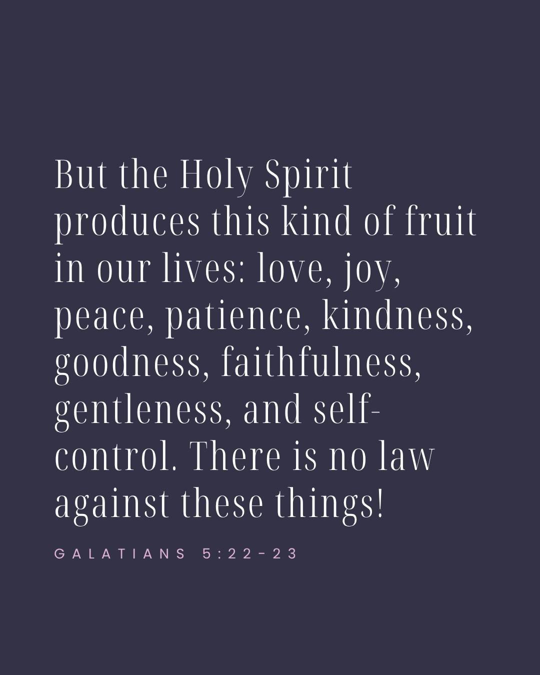 The fruit of the Spirit shape the way we love, respond, forgive and show up for others every day.
These are not qualities we force out of ourselves, but the evidence of a life being transformed by God&rsquo;s presence.

Which fruit do you feel God gr