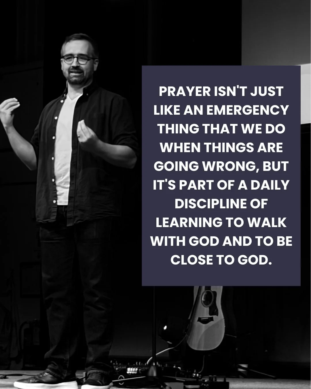 In busy seasons, prayer can slowly become something we only turn to when things fall apart. A last resort. An emergency line.

But Jesus invites us into something deeper. A daily relationship with God that shapes the way we think, live and see the wo