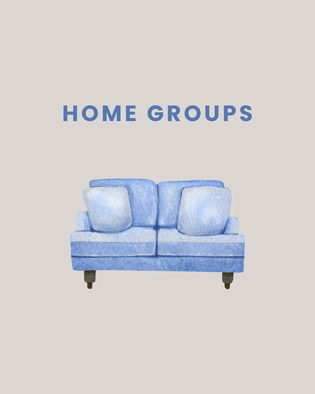 Life isn&rsquo;t meant to be lived alone. 

Join a home group for an opportunity to connect with others, grow in your faith and learn to be the Church in everyday life. Each week, we meet in homes across the greater Montreal area on different days of