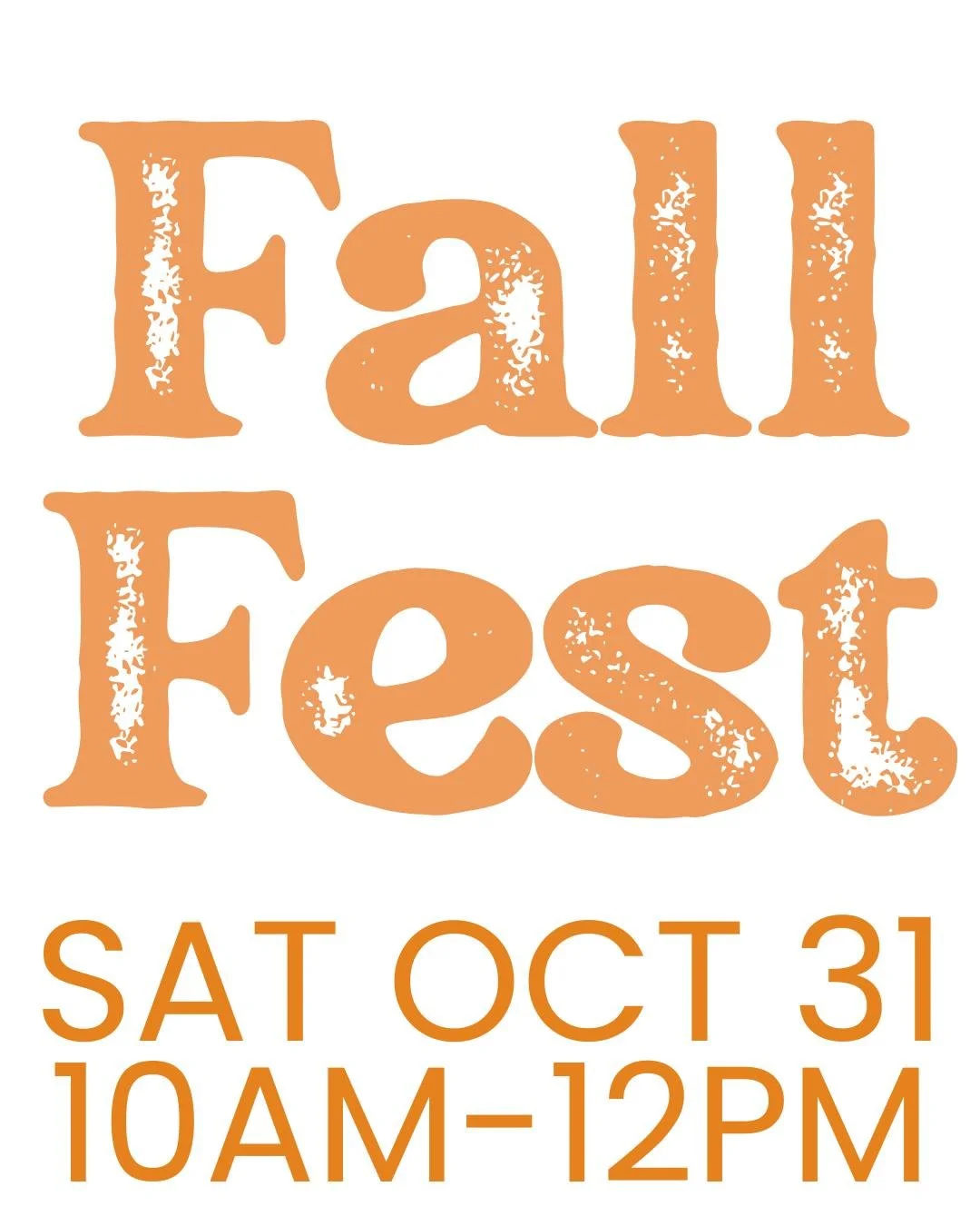 Fall Fest is only two weeks away! 

Invite family &amp; friends to come out to this fun annual event at warehouse for a morning of games, activities, costumes and treats! Tag a friend, family member, colleague or neighbour below.

Fall Fest
Saturday 