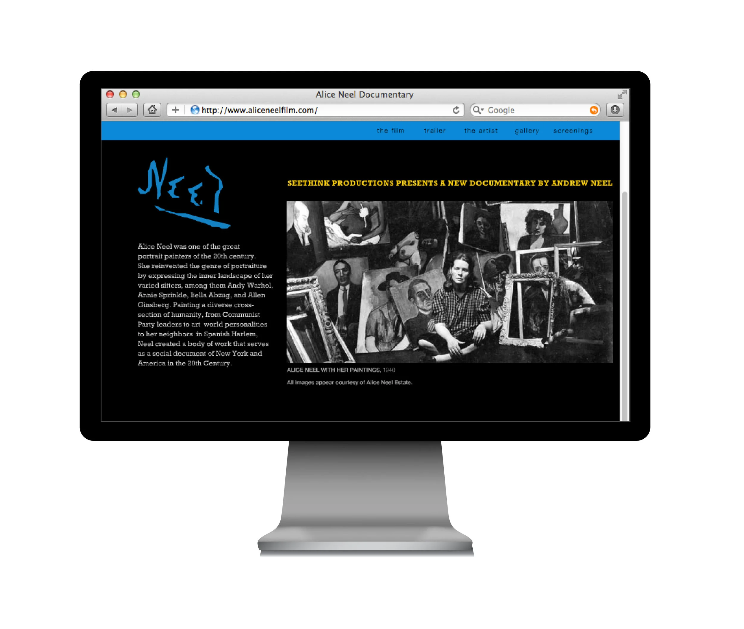  Alice Neel film documentary website 