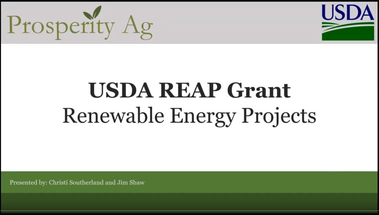 USDA REAP Renewable Energy