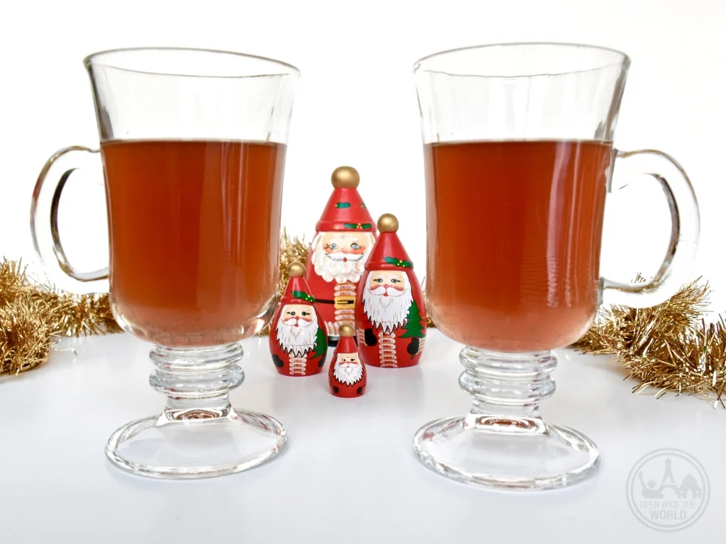 Sbiten from Russia.If you find yourself at home this holiday season, bring the world travel spirit to you —with five more festive Christmas cocktail recipes from around the world. Grab a shaker and join the Christmas cocktails holiday party! #cocktails #openwidetheworld