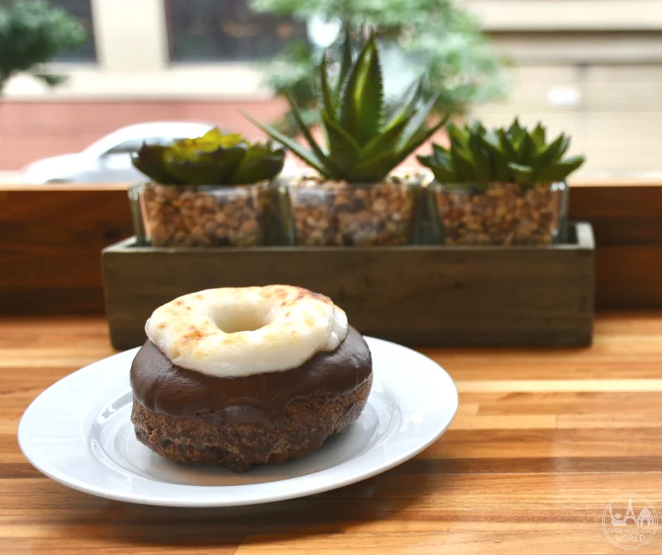 the Mexican hot chocolate doughnut from Holey Moley Doughnuts in Milwaukee
