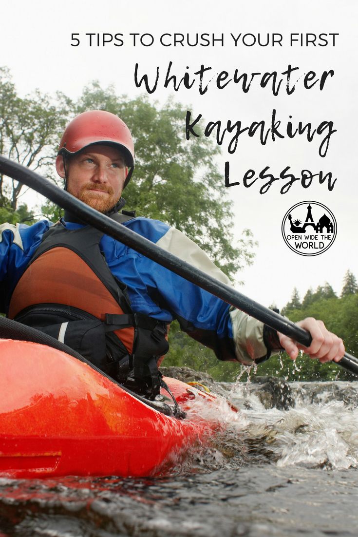 Whitewater kayaking is an extremely challenging sport for beginners. But it can be even more rewarding, if you’re mentally and physically prepared. Check out our tips to make the most of beginner’s lessons in whitewater kayaking! #kayaking #forbeginners #kayakingtips #openwidetheworld