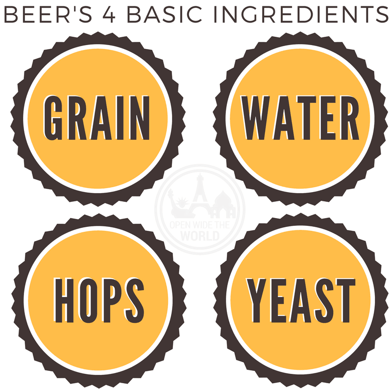 beer's 4 basic ingredients