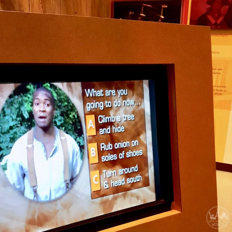 The National Underground Railroad Freedom Center in Cincinnati offers interactive elements for learning about the history of slavery on the North American continent. Check out our guide to this amazing Underground Railroad museum. #undergroundrailroad #freedomcenter #cincinnati #openwidetheworld