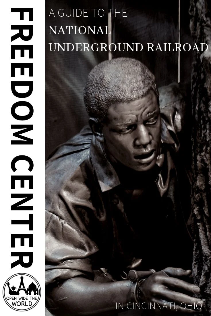 The National Underground Railroad Freedom Center in Cincinnati is one of the nation's premier museums for learning about the history of slavery on the North American continent. Check out our guide to this amazing Underground Railroad museum. #undergroundrailroad #blackhistory #openwidetheworld