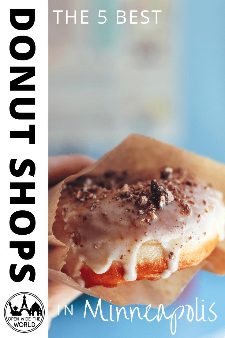 A survey of the U.S.'s 50 most populous cities revealed Minneapolis to rank 48th in availability of donuts. In this statistically donut-poor city, check out these five great doughnut shops! #donuts #openwidetheworld
