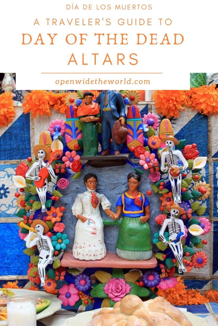 Día de los muertos is a festival that travelers are increasingly likely to encounter, not just in Mexico, but all around the United States every October and November. Our guide to Day of the Dead altars (“altares de muertos”) and their accompanying offerings ("ofrendas") helps travelers understand a centerpiece of the celebration. #dayofthedead #diadelosmuertos #openwidetheworld