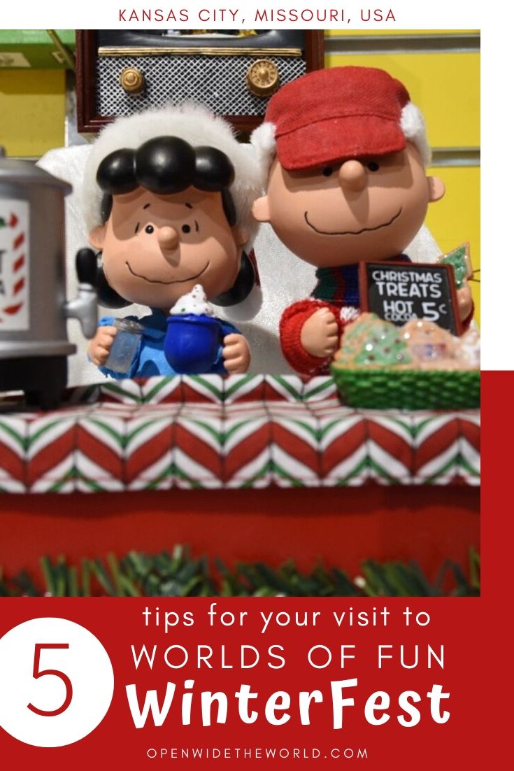 Worlds of Fun Kansas City transforms into WinterFest each Christmas season. We’re sharing our 5 favorite WinterFest activities plus 5 tips from our visit! #winterfest #openwidetheworld