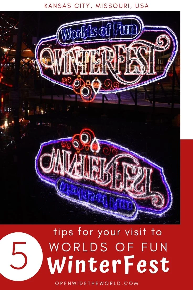 Worlds of Fun Kansas City transforms into WinterFest each Christmas season. We’re sharing our 5 favorite WinterFest activities plus 5 tips from our visit! #winterfest #openwidetheworld